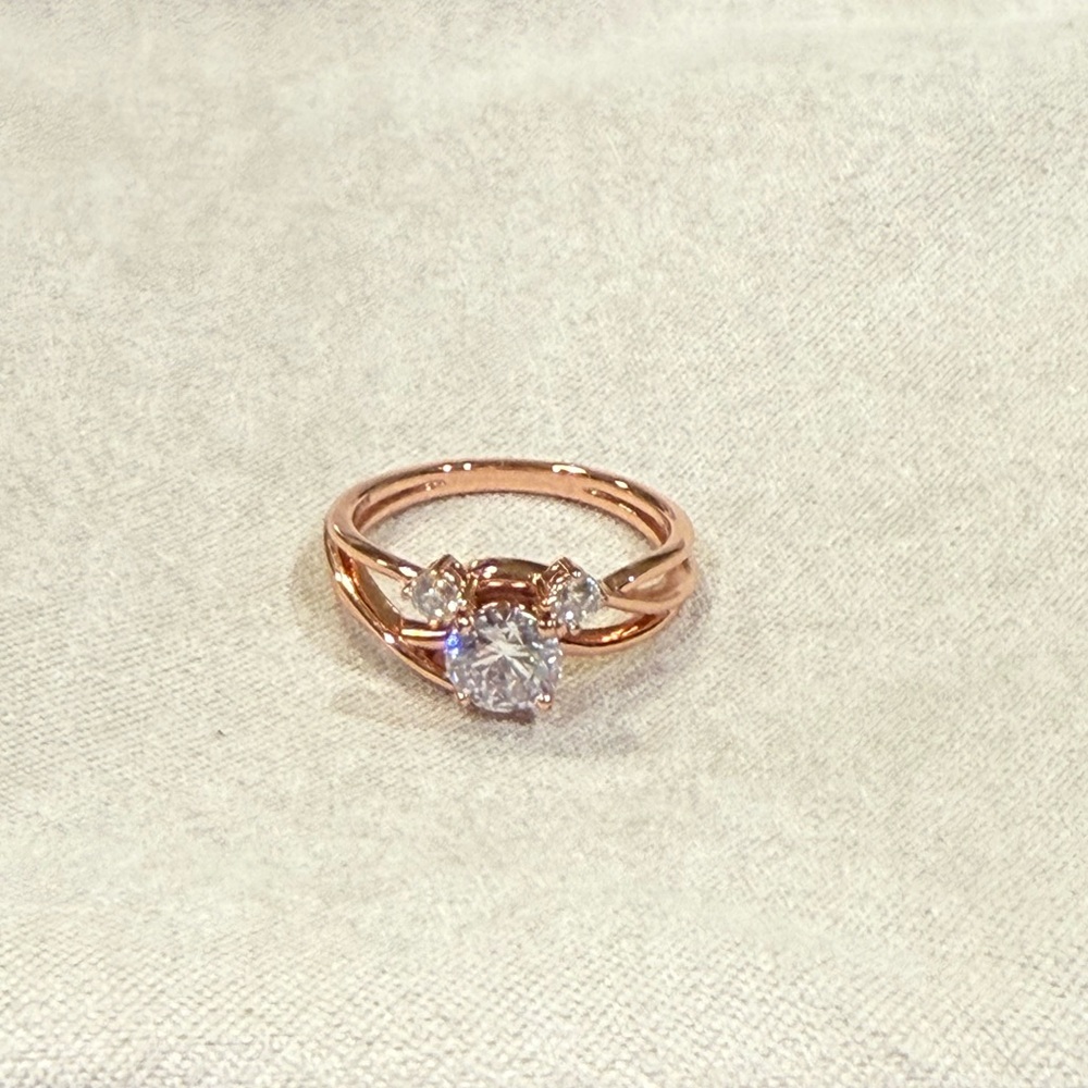 Mickey Mouse Icon Rose Gold Ring by Rebecca Hook, size 7